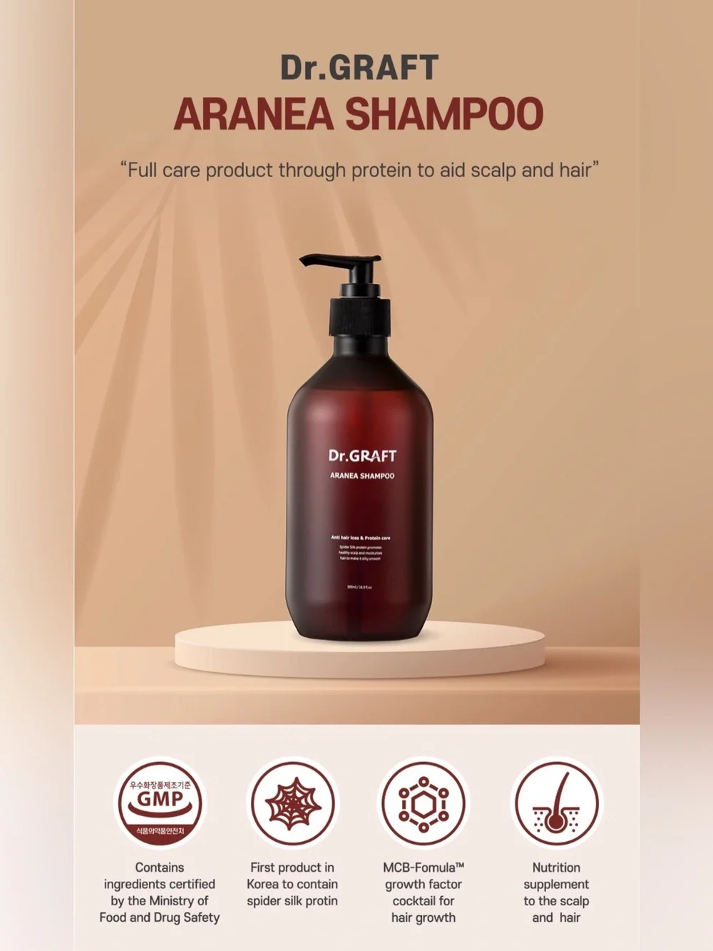 Dr Graft Aranea Shampoo - Anti Hair Loss & Protein Care; new/authentic/unopened